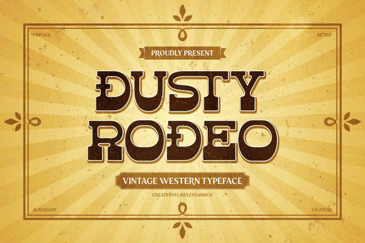 Preview of DUSTY RODEO Font
