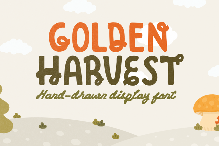 Preview of Golden Harvest Font