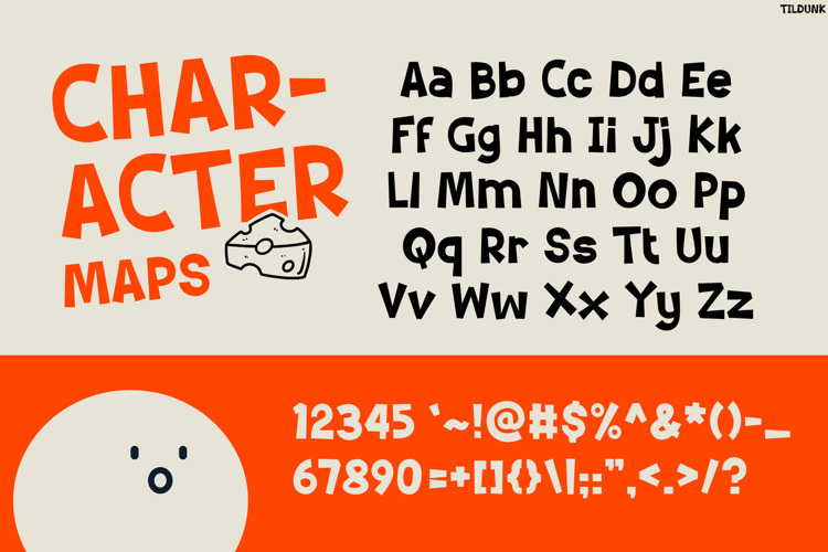 Preview of Tildunk Font