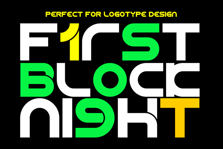 Preview of Tronical Elyps Font