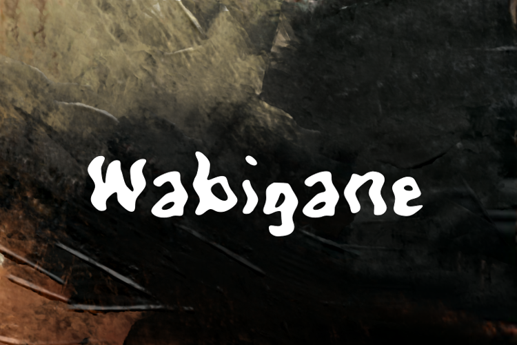 Preview of w Wabigane Font