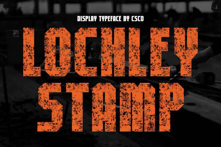 Preview of Lochley Stamp Font