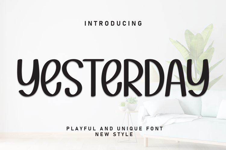 Preview of Yesterday Font