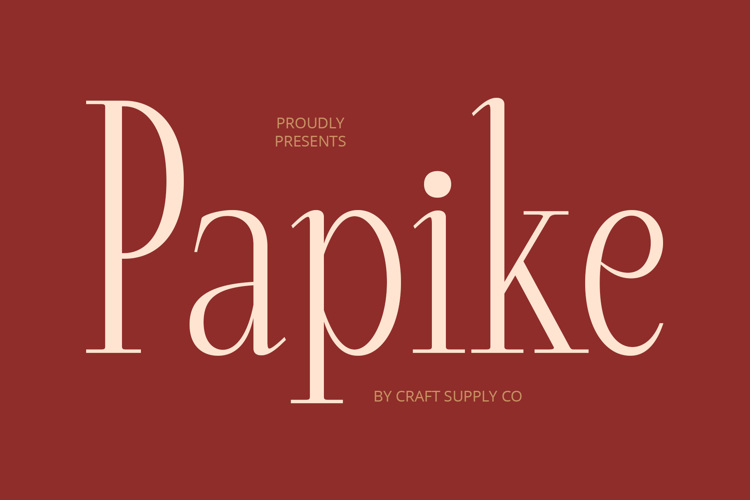 Papike Font | craftsupplyco | FontSpace