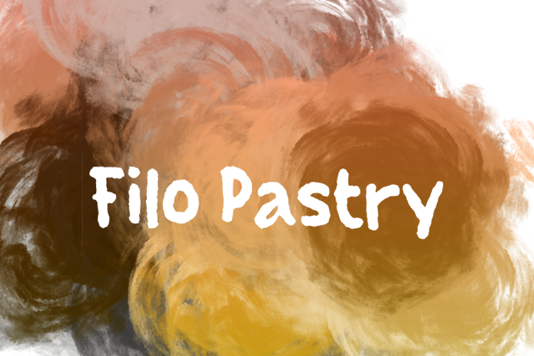 f Filo Pastry Font
