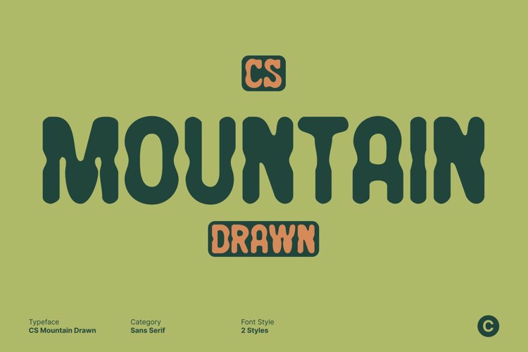 Preview of CS Mountain Drawn Font