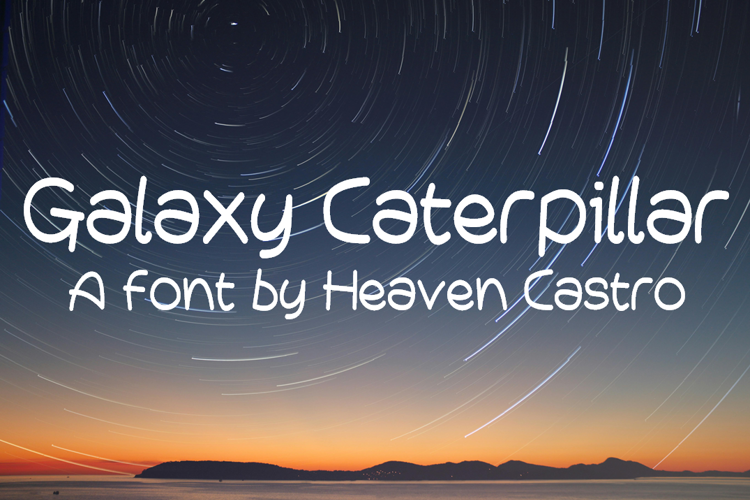 Preview of Galaxy Caterpillar Font