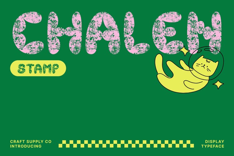 Preview of Chalen Stamp Font