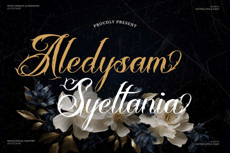 Aledysam Syeltania Font