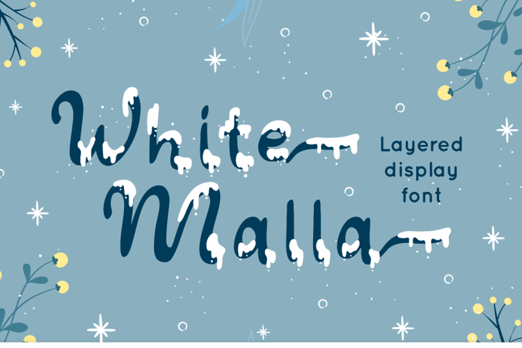 White Malla Font