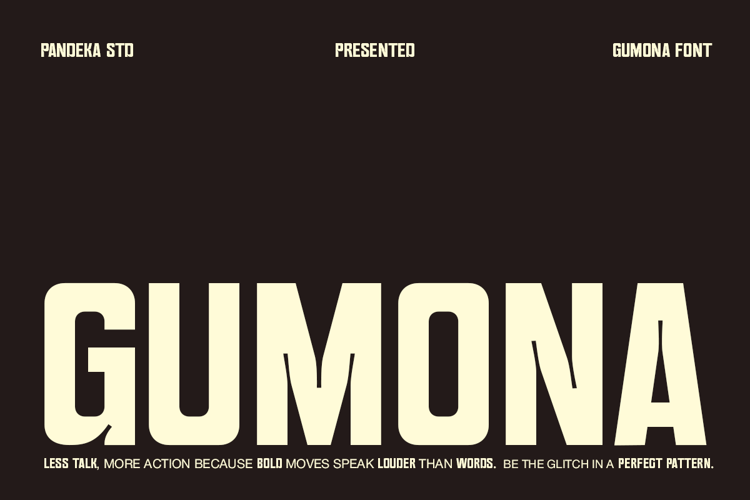 Preview of Gumona Font