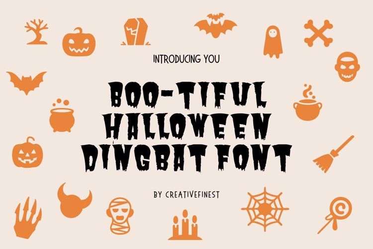 Preview of Boo-tiful Halloween Font