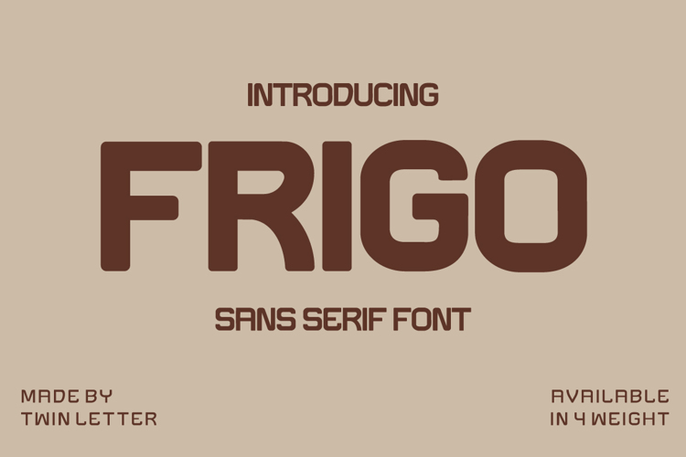 FRIGO Font