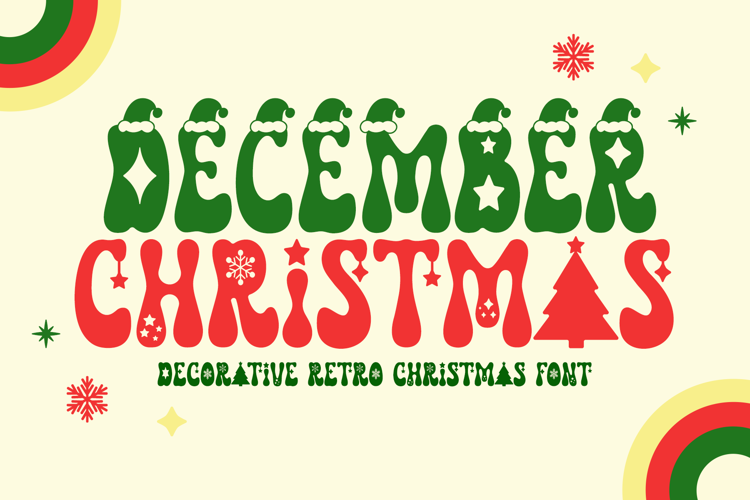 Preview of December Christmas Font