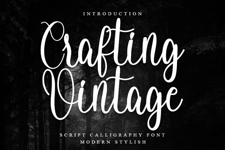 Crafting Vintage Font