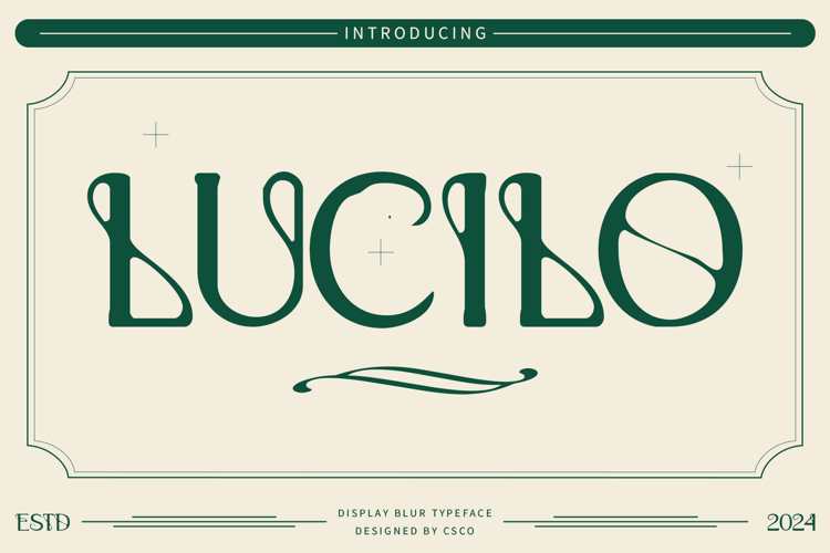 Lucilo Blur Font