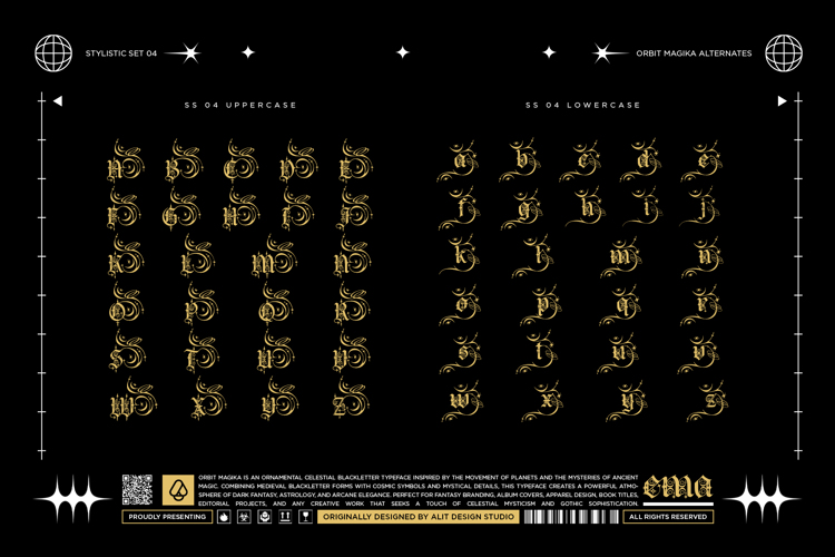 Preview of Orbit Magika Font