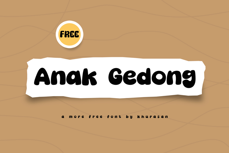 Preview of Anak Gedong Font
