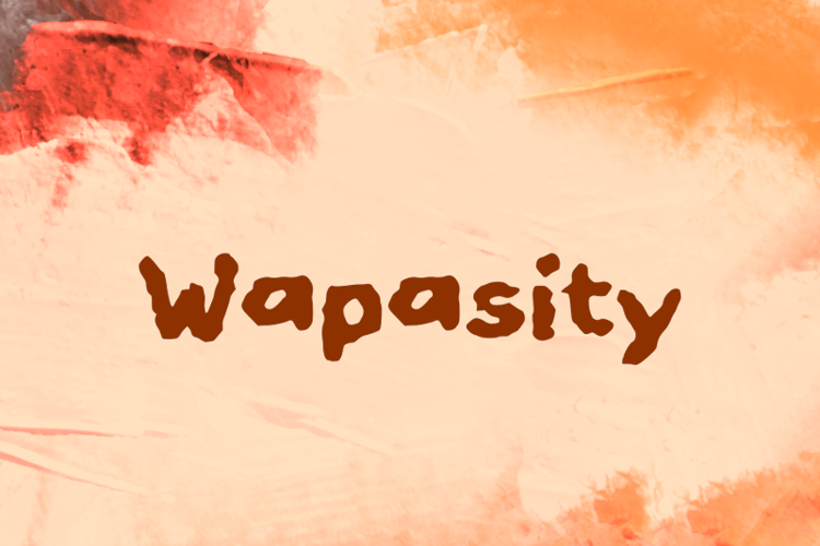 Preview of w Wapasity Font
