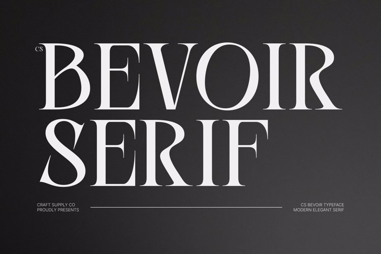 Preview of CS Bevoir Font