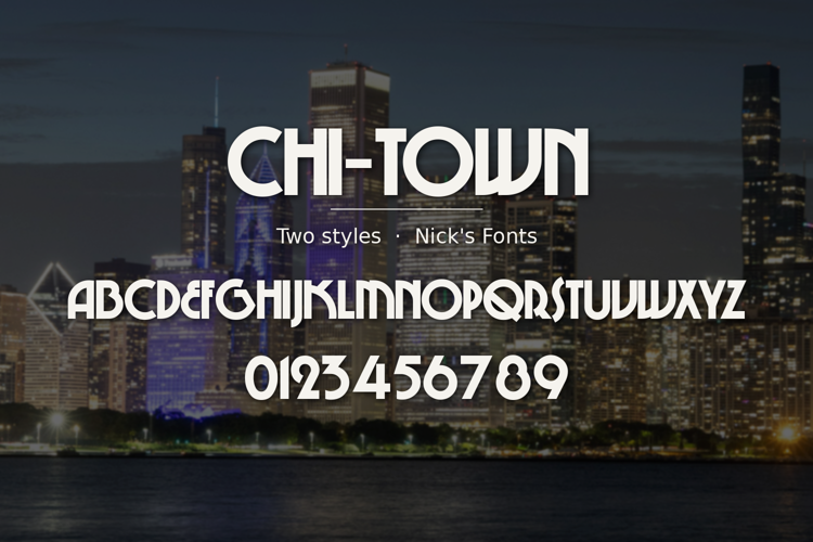 Preview of Chi-Town Font