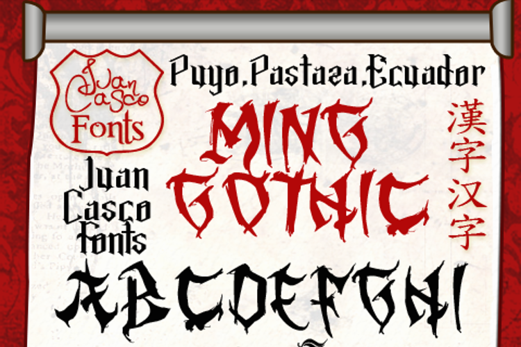 Ming Gothic JJCR Font