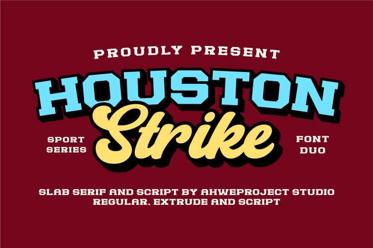 Houston Strike Script Font