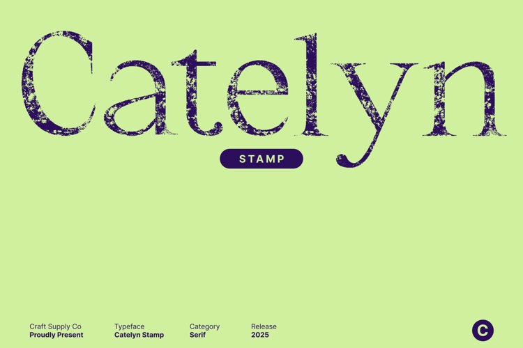 Preview of Catelyn Stamp Font