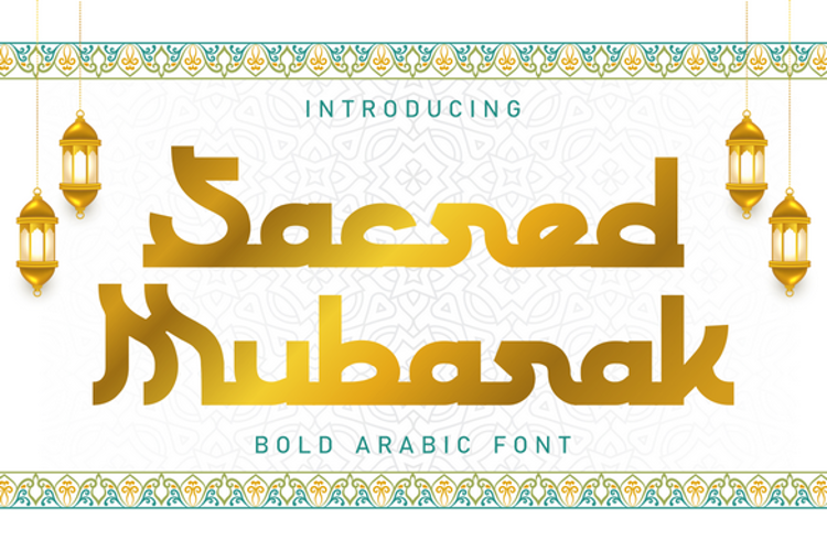 Preview of Sacred Mubarak Font