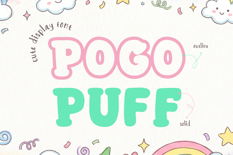Preview of Pogo Puff Font