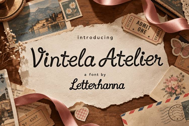 Preview of Vintela Atelier Font