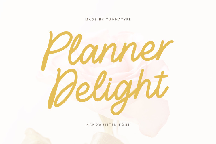 Planner Delight Font