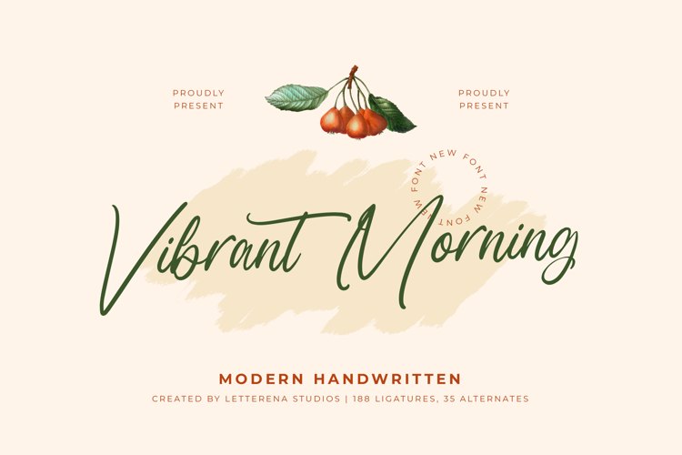 Preview of Vibrant Morning VERSION Font