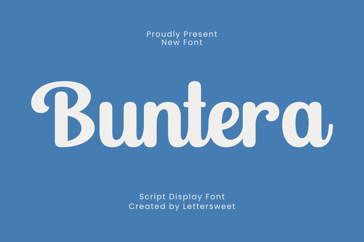 Preview of Buntera Font