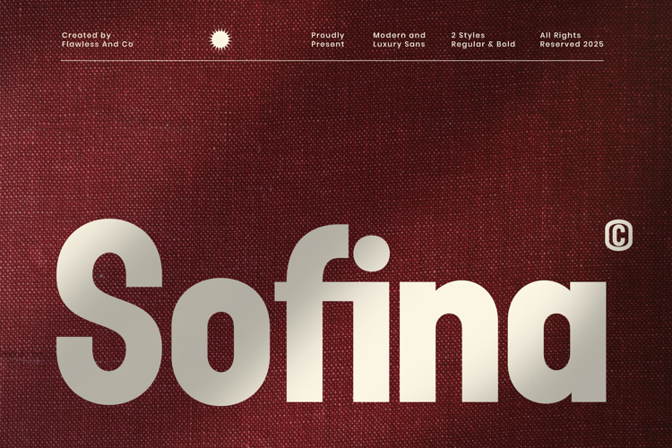 Preview of SOFINA Font