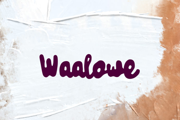 Preview of w Waalowe Font