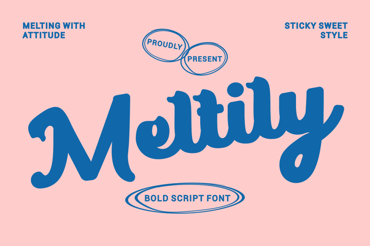 Preview of Meltily Font