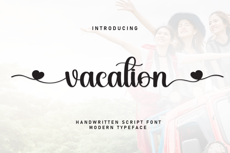 Preview of Vacation Font