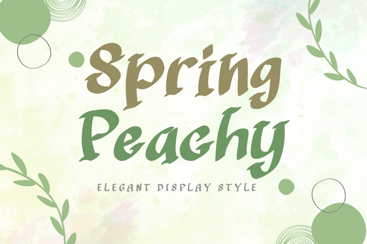 Spring Peachy Font