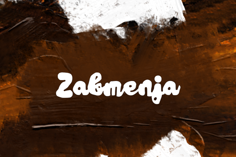 Preview of z  Zabmenja Font