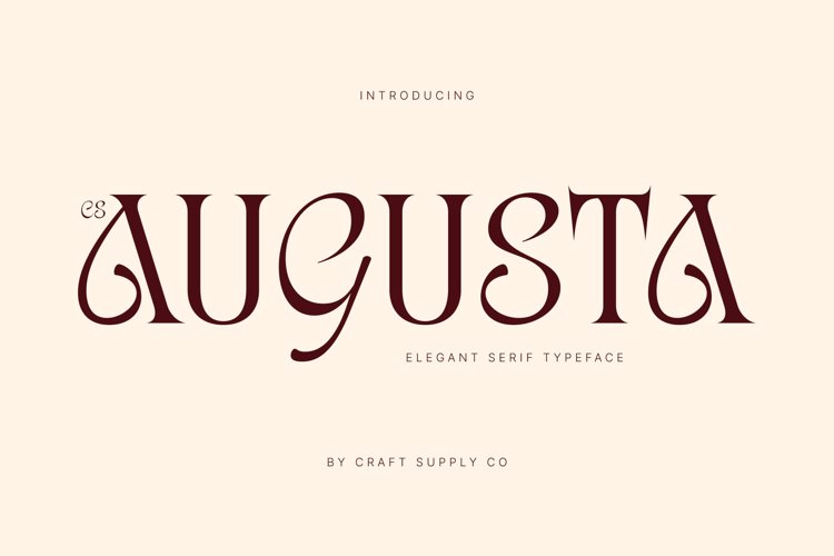 Preview of CS Augusta Font