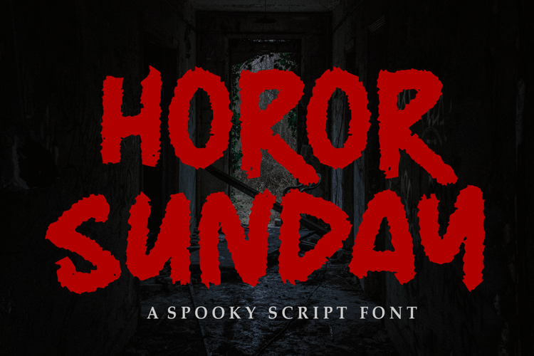 Preview of HOROR SUNDAY Font