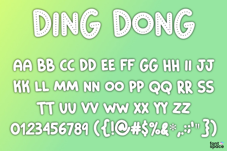 Ding Dong Font