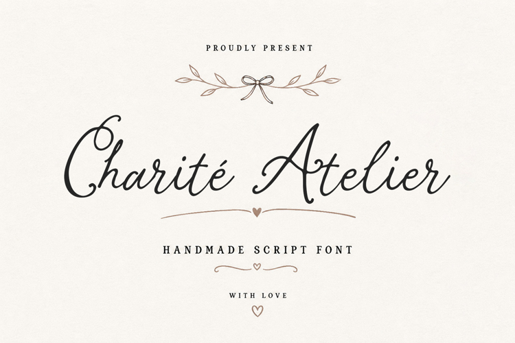 Preview of Charite Atelier Font