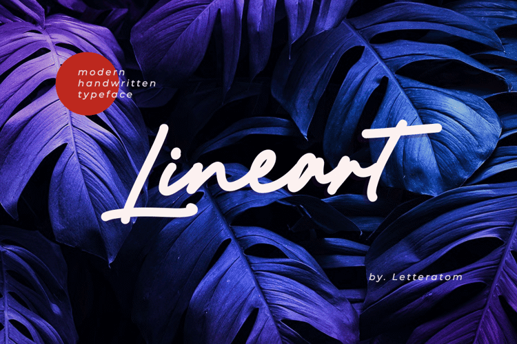 Preview of Lineart Font