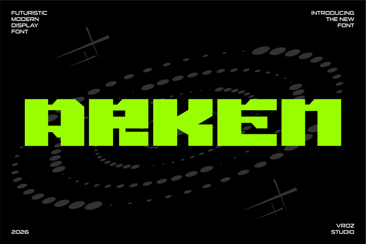 Preview of ARKEN Font