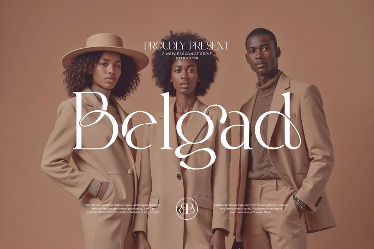 Preview of Belgad Font