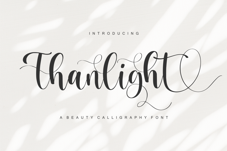 Thanlight Font