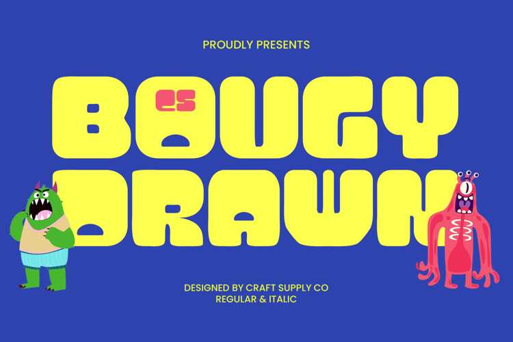 Preview of CS Bougy Drawn Font