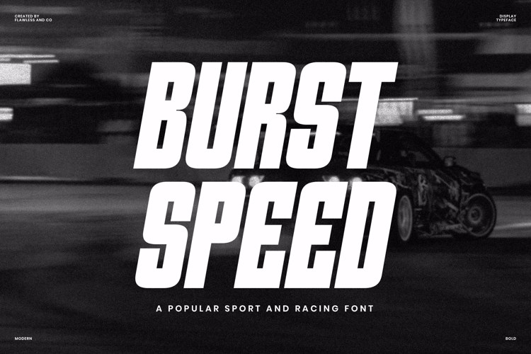 BURST SPEED Font